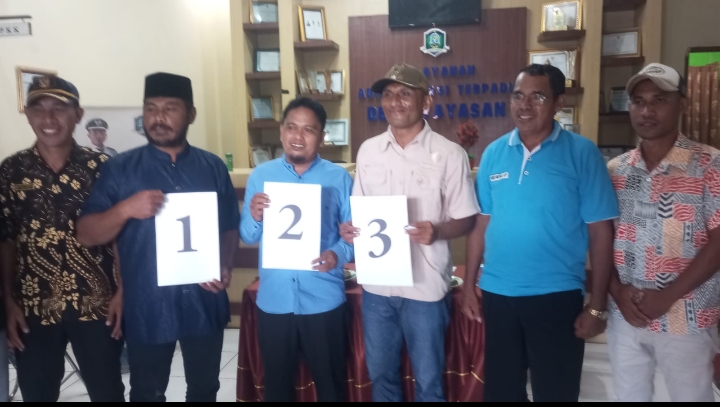 Tiga Calon Ketua Apdesi Morotai Undi Nomor Urut Dan Siap Rebut Ketua Apdesi Morotai  Defenitif