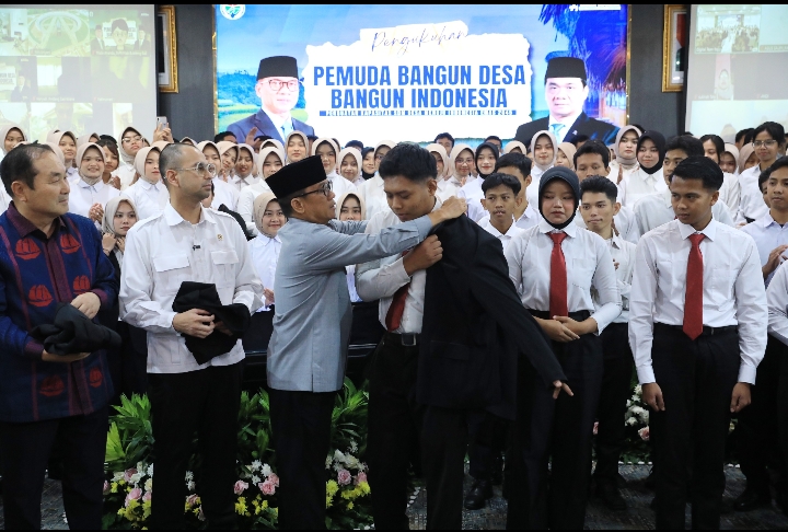Mendes Kukuhkan 200 Pemuda Bangun Desa Bangun Indonesia Kirim ke Jepang