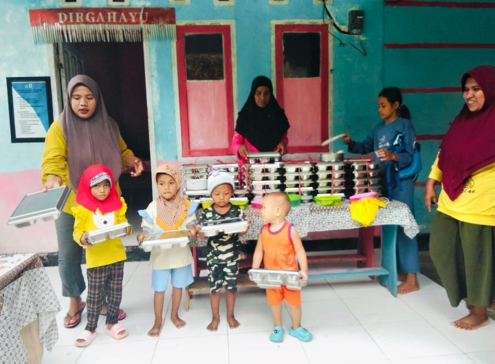 Monitor   MBG  SATUAN Pelayanan  Pemenuhan  Gizi (SPPG) Yayasan Abdi Teras  Abdi  Karya Di Morotai Lancar